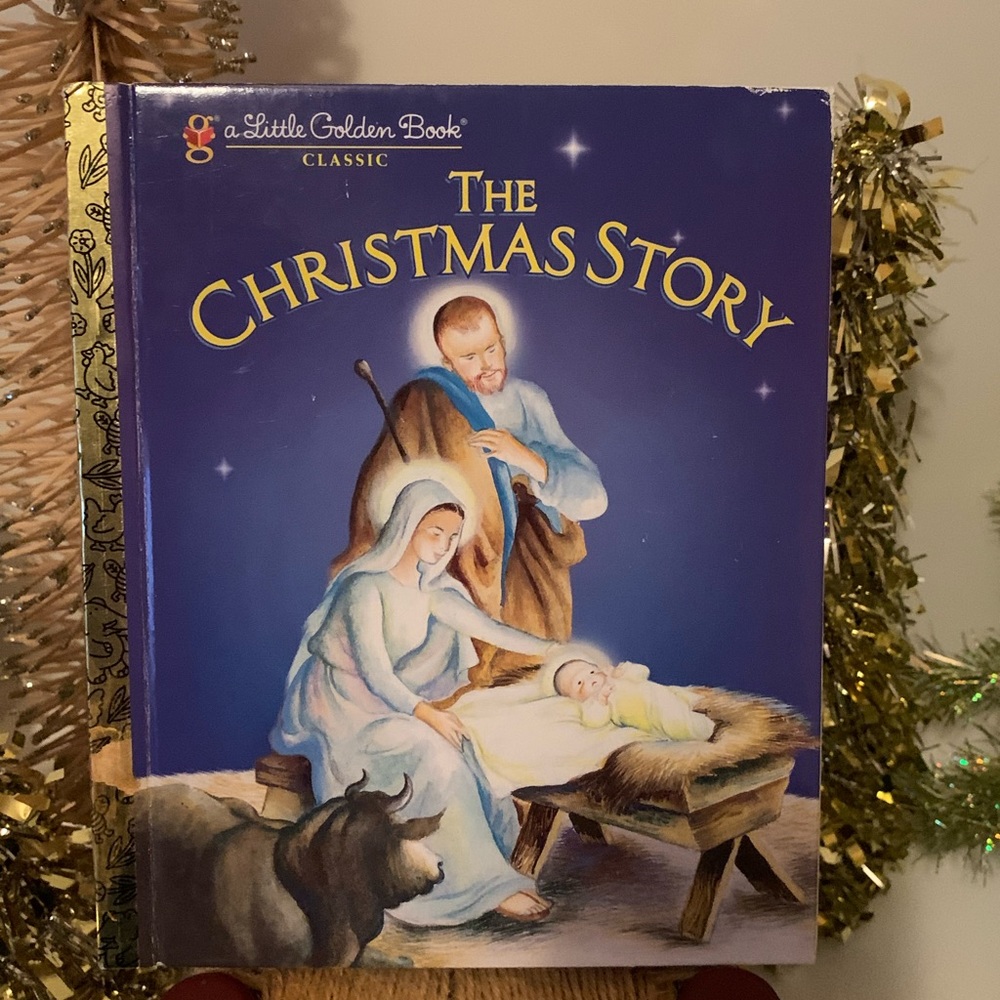 The Christmas Story A Little Golden Book Vintage 1980s Children’s Book